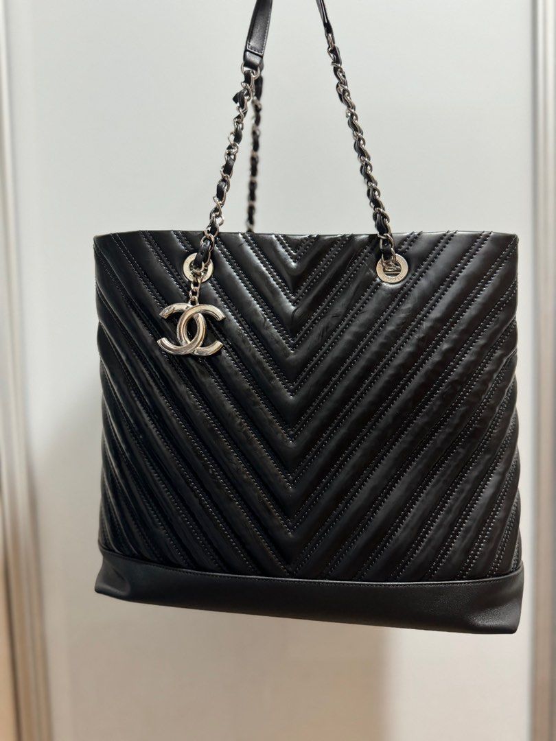 Chevron shop tote bag