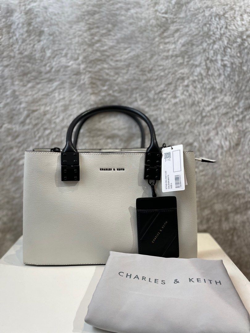 Double Top Beli Charles And Keith Online Double Top Handle Bag