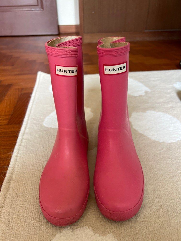 Children Hunter Welly boots in bubblegum pink Babies Kids