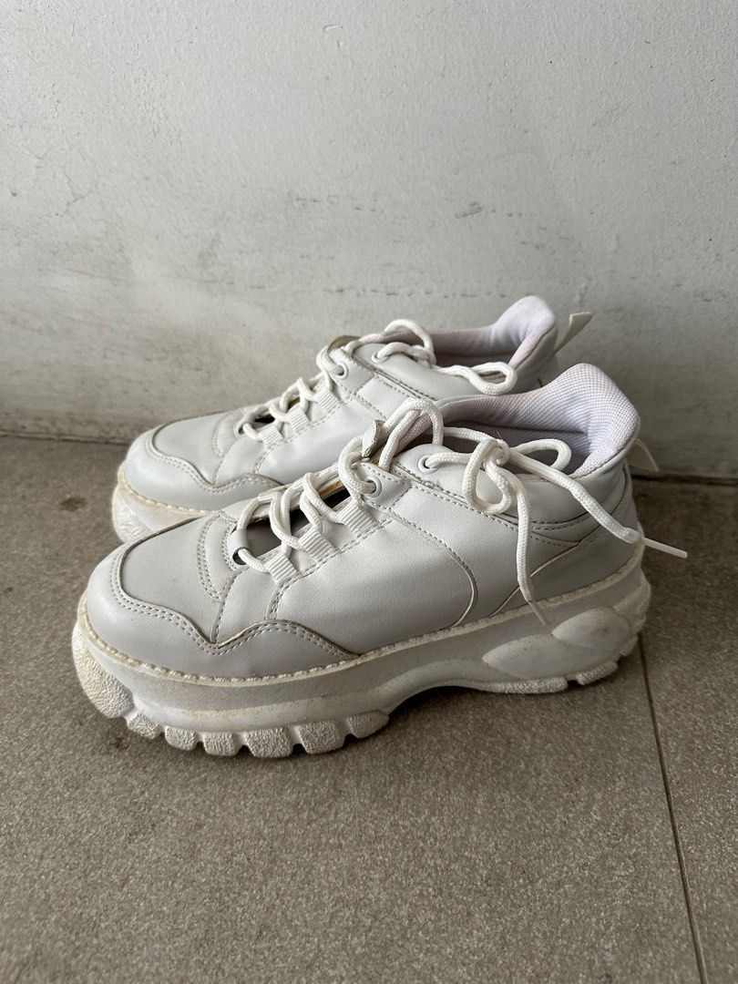 Topshop chunky white trainers store