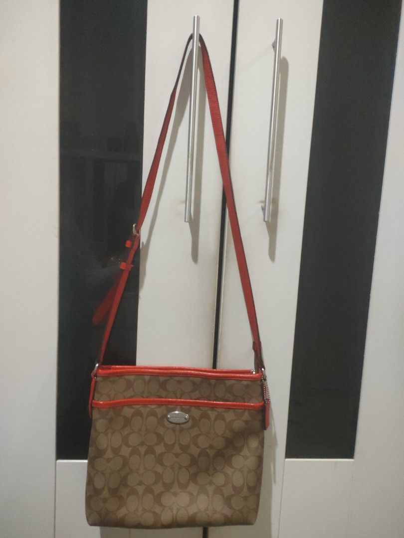 Coach Signature File Crossbody Bag Women s Fashion Bags