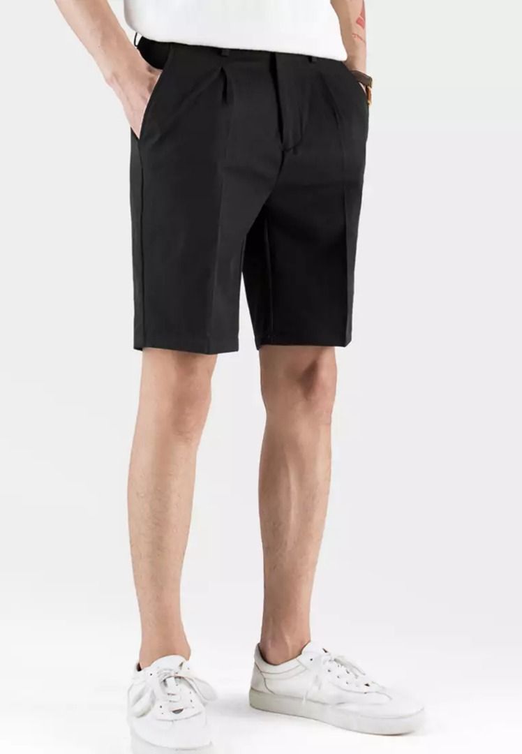 Comfortable Casual Shorts Above Knee Black