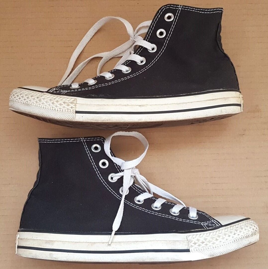 Converse Chuck Taylor All Star OX Black High Top Canvas Shoes US