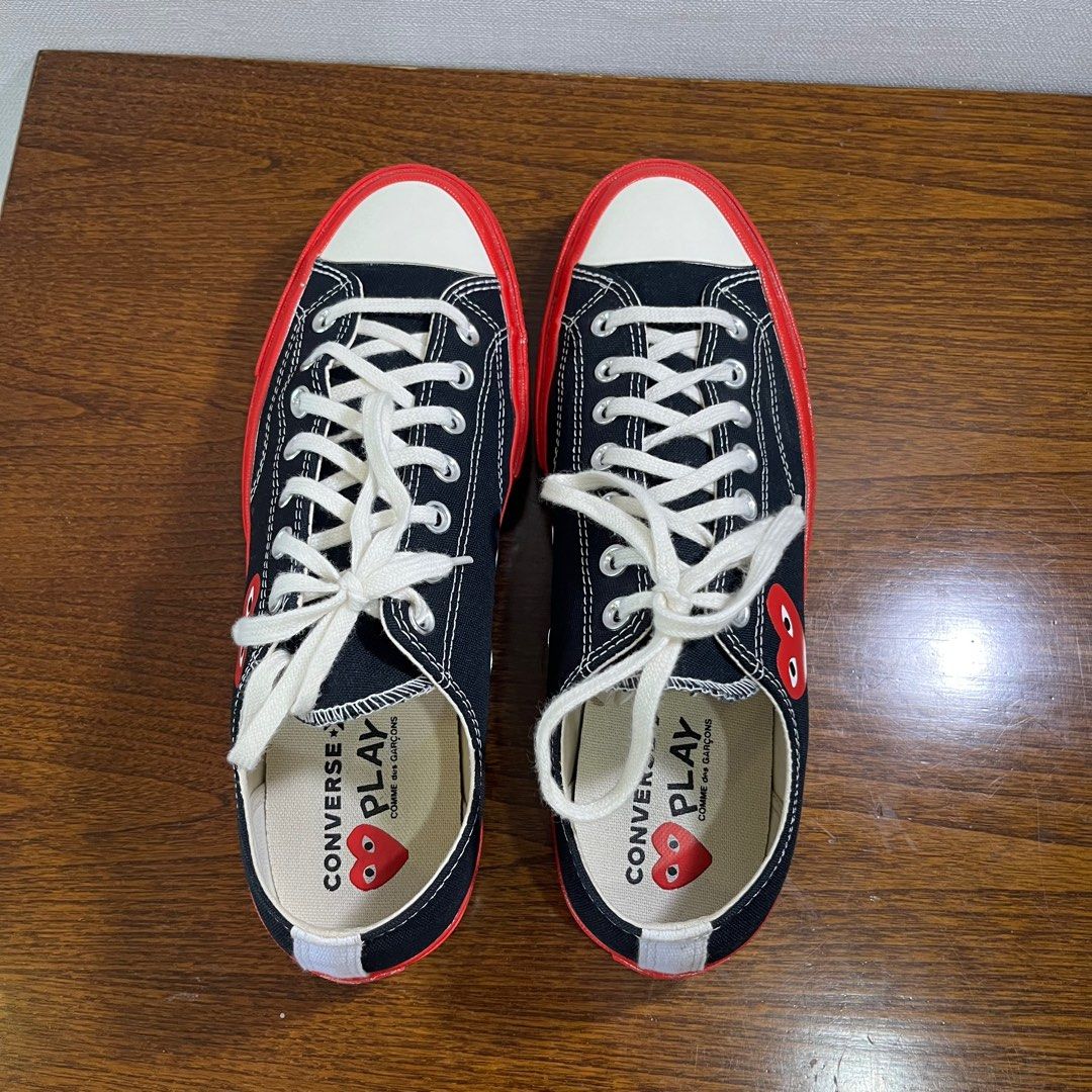 CHEAPEST IN INDONESIA BEST DEAL CONVERSE X PLAY COMME DES GAR ONS Chuck 70 Red Sole Sneakers jual murah good deal authentic branded harga