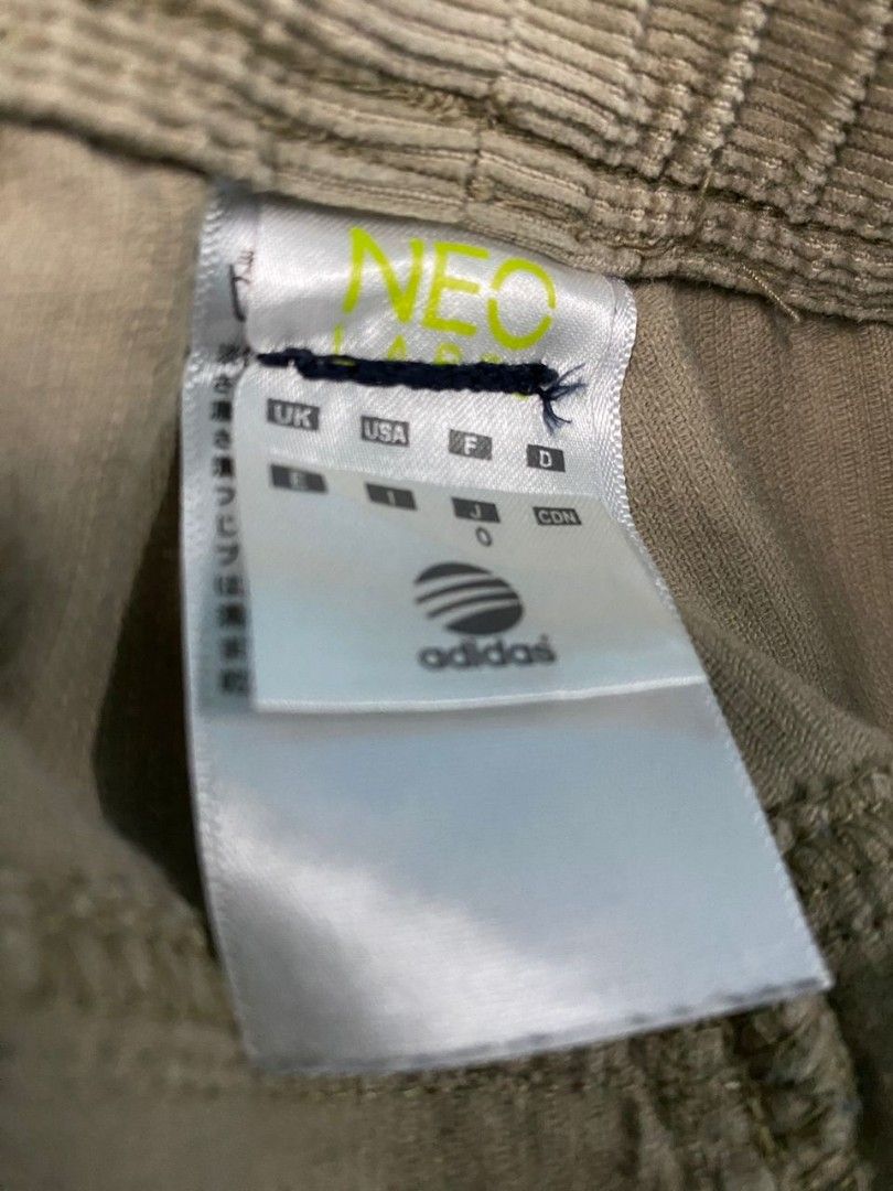 CORDUROY ADIDAS NEO Men s Fashion Bottoms Joggers on Carousell