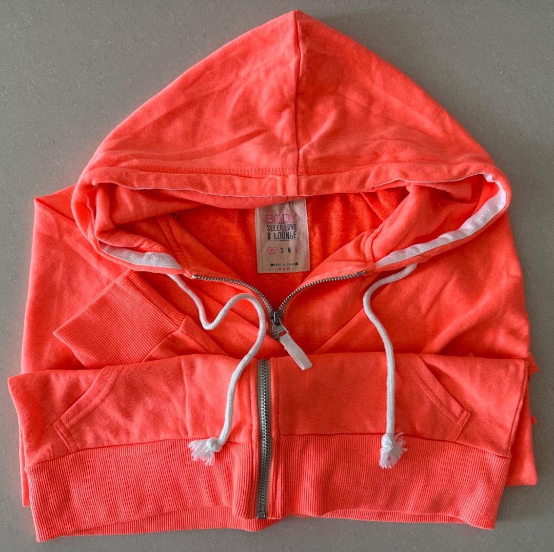 Red cheap orange hoodie