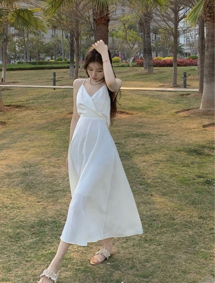 Surplice best sale cami dress