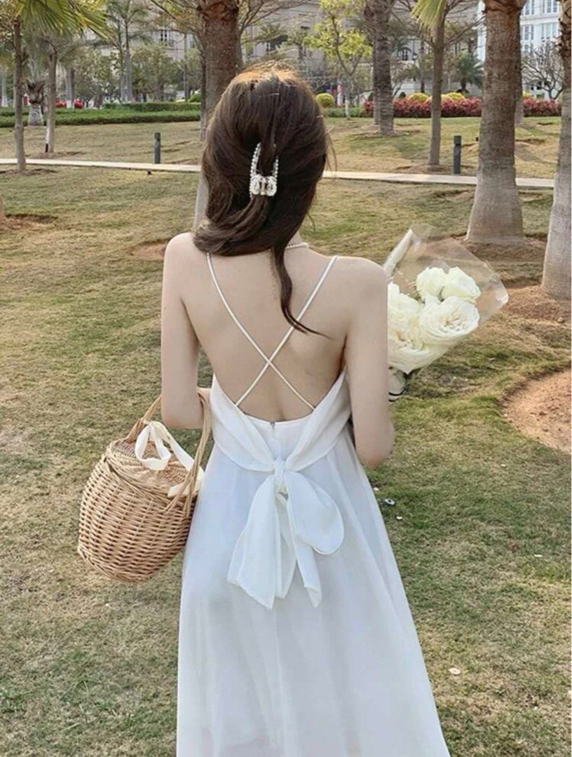 Surplice cami cheap dress