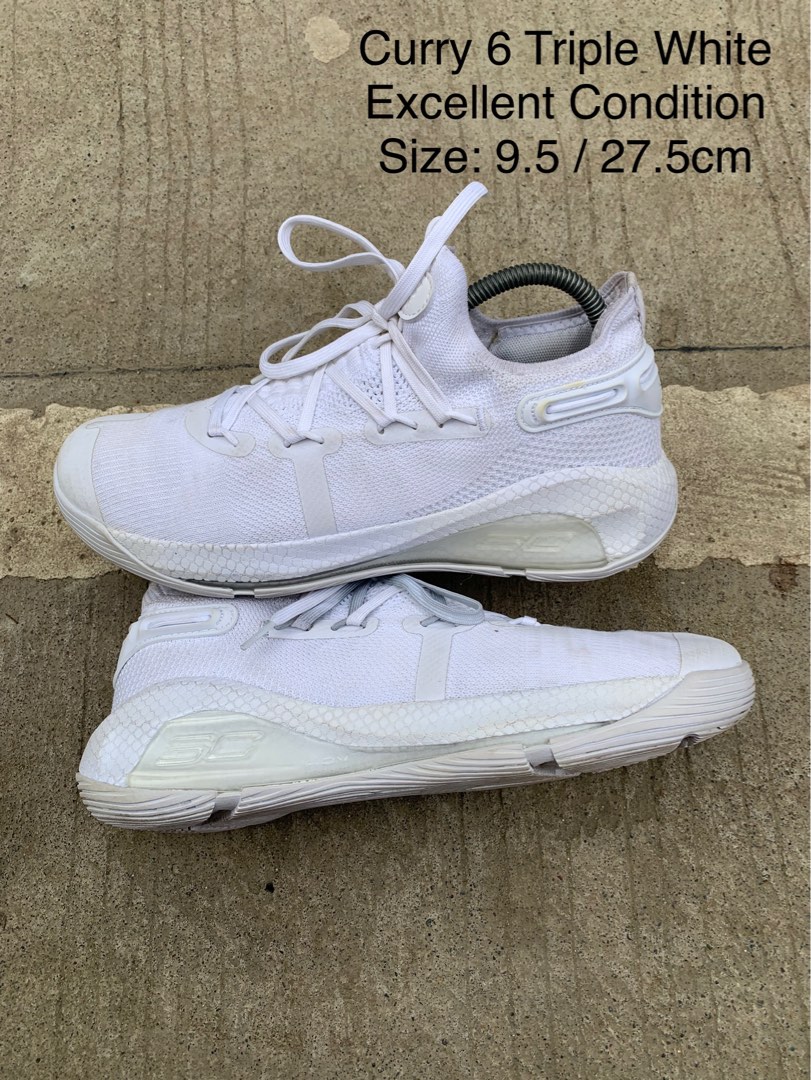 Curry 6 triple on sale white