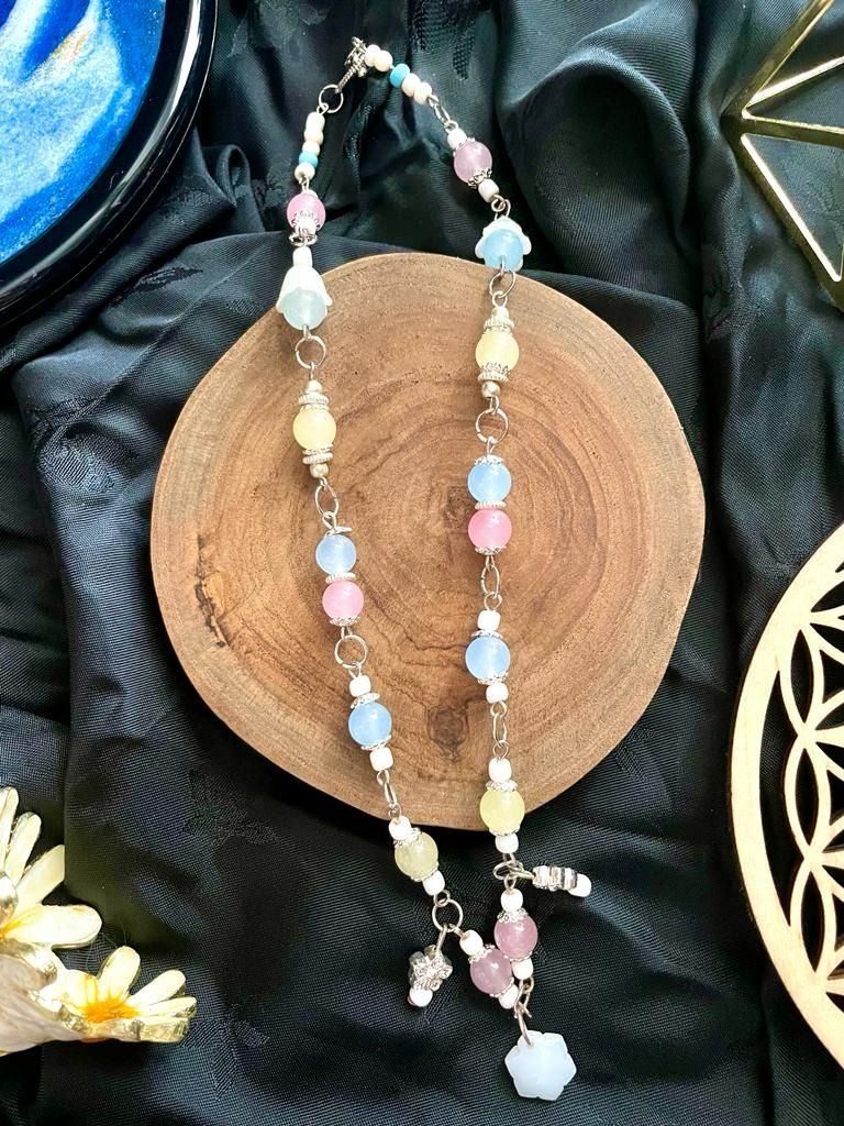 Yellow beaded necklace fashion jewelry online