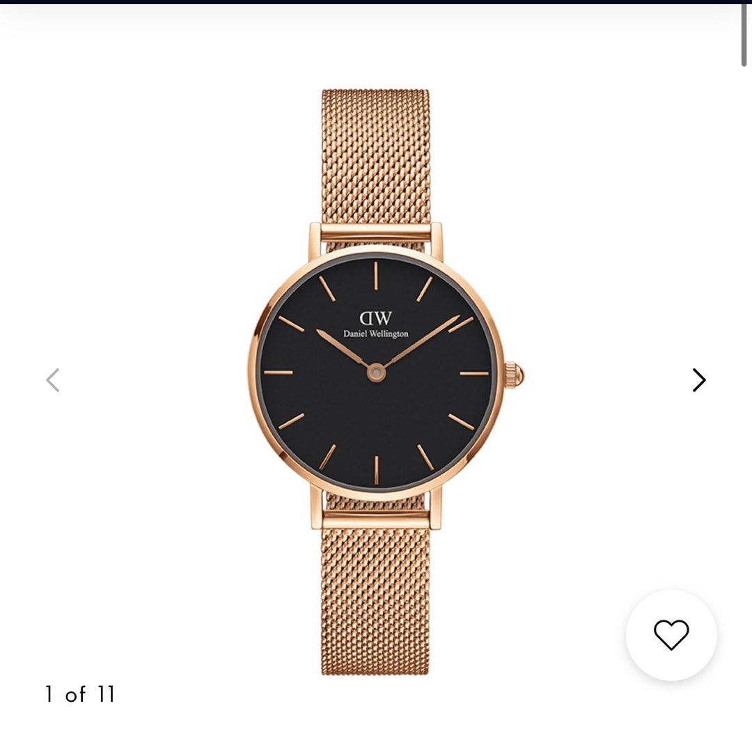 Daniel wellington black face watch sale