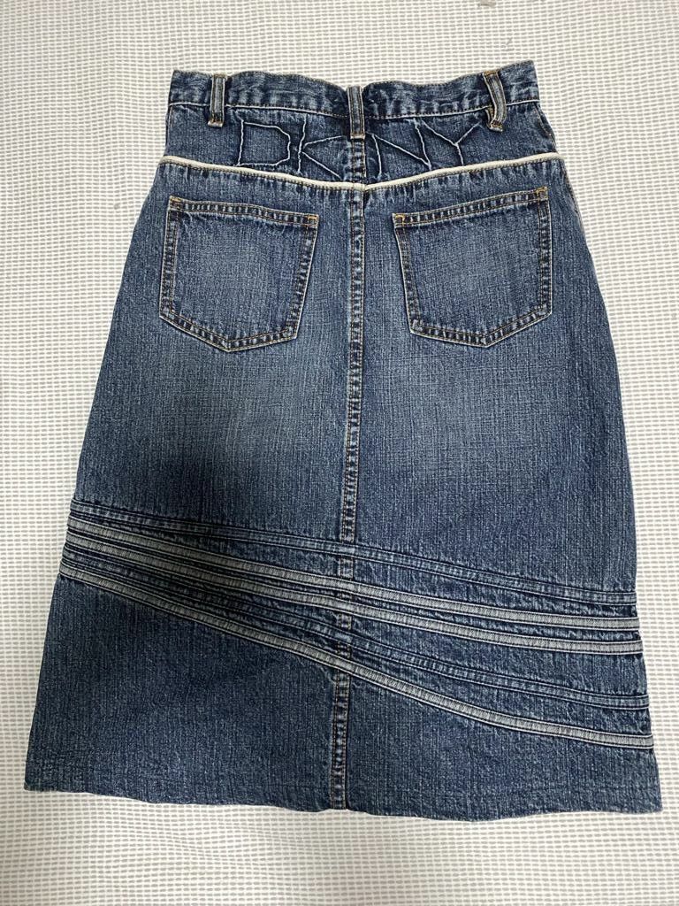dkny denim skirt