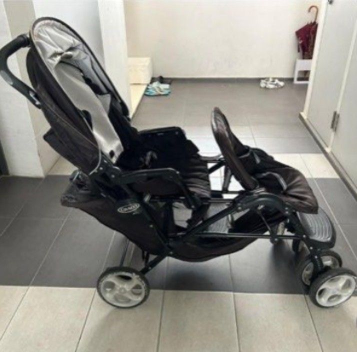 Double new arrivals graco pram