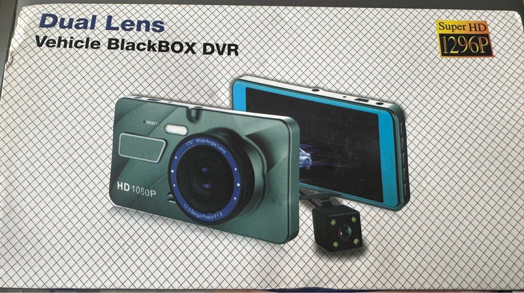 Dual Lens Vehicle BlackBOX DVR, Car Accessories, Accessories on Carousell