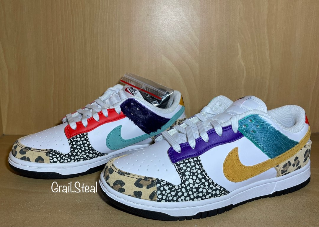 Dunk low Patchwork, Women's Fashion, Footwear, Sneakers on Carousell