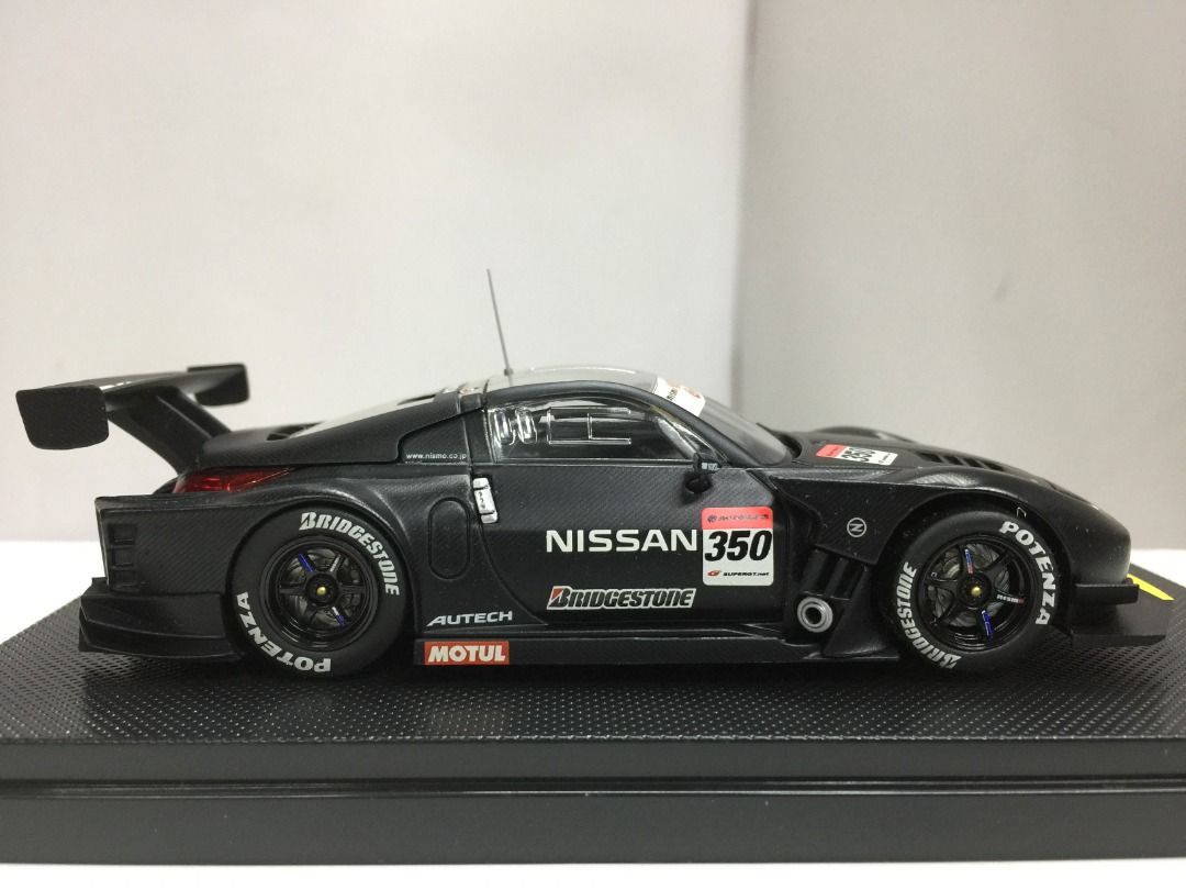 EBBRO 1/43 NISSAN NISMO Z SUPER GT 500 Test Car #350 BLACK (43912 