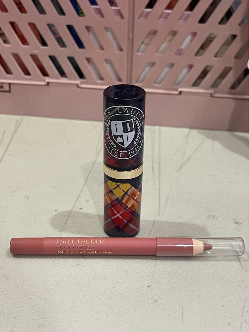 estee lauder limited edition matte lipstick in tartan tawny + double
