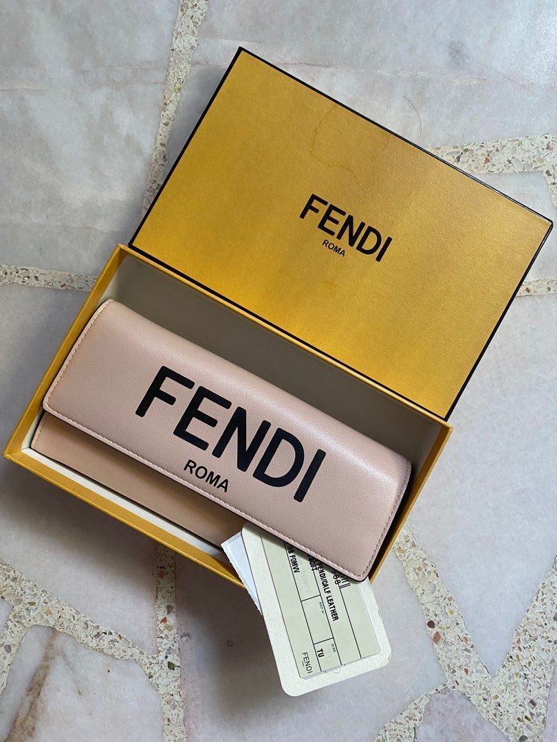 Fendi long wallet Fendi Roma Calf Leather in Rosa Quarzo Luxury Bags Wallets on Carousell