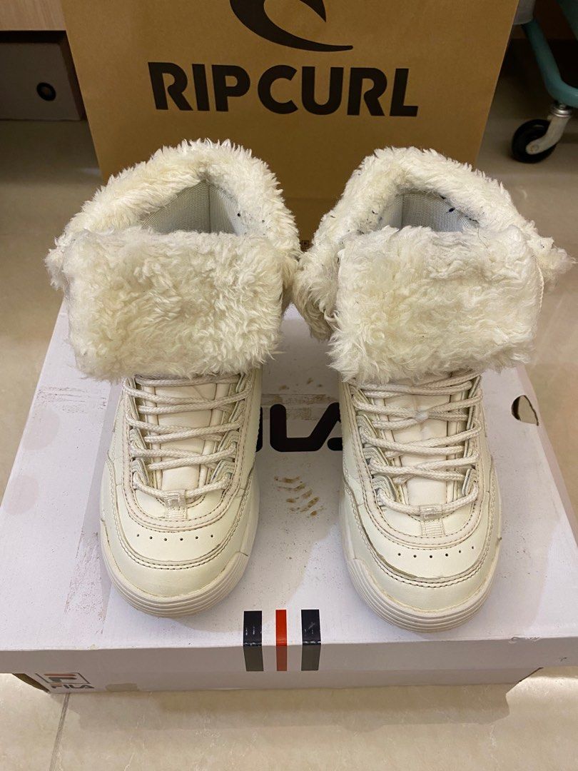 Men's fila disruptor shearling new arrivals boots