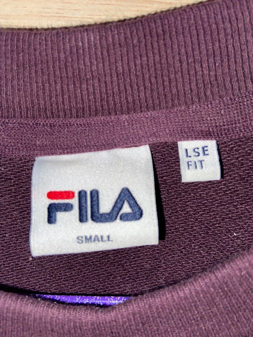 Purple on sale fila sweatshirt