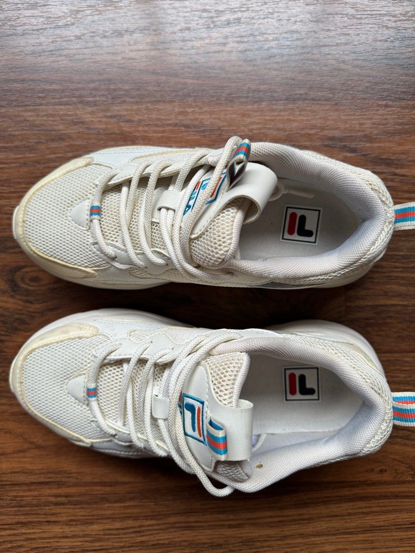 White and online orange fila disruptor