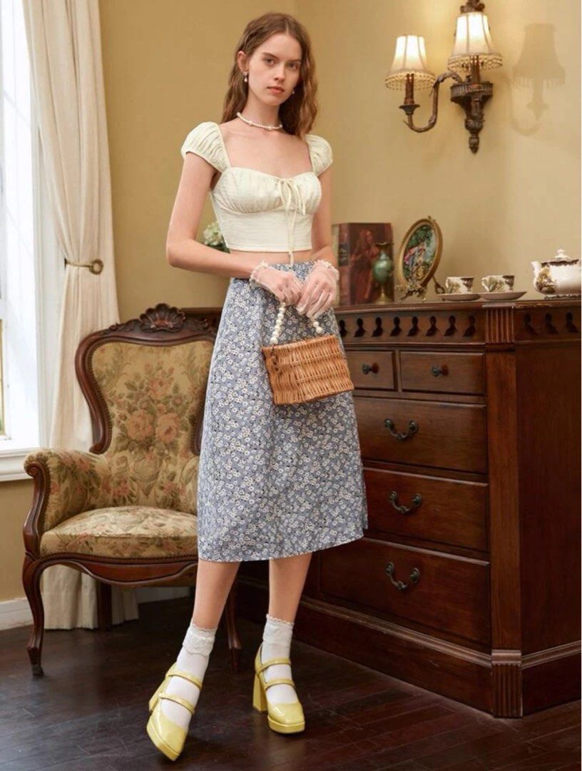 Floral midi skirt set new arrivals