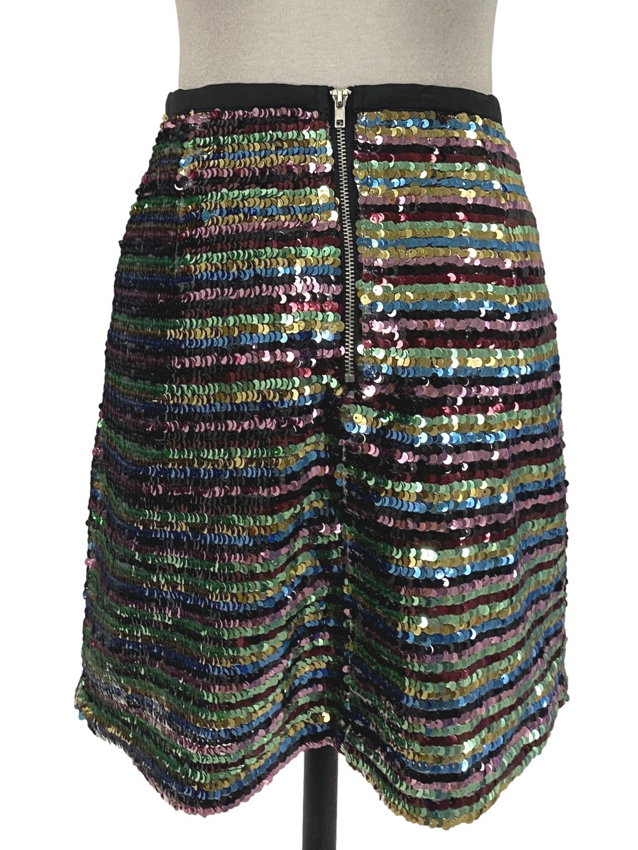 Forever 21 Multicolour Sequined Mini Skirt