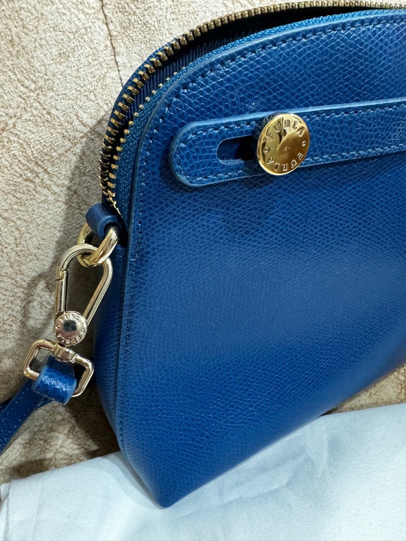 Furla blue crossbody bag clearance