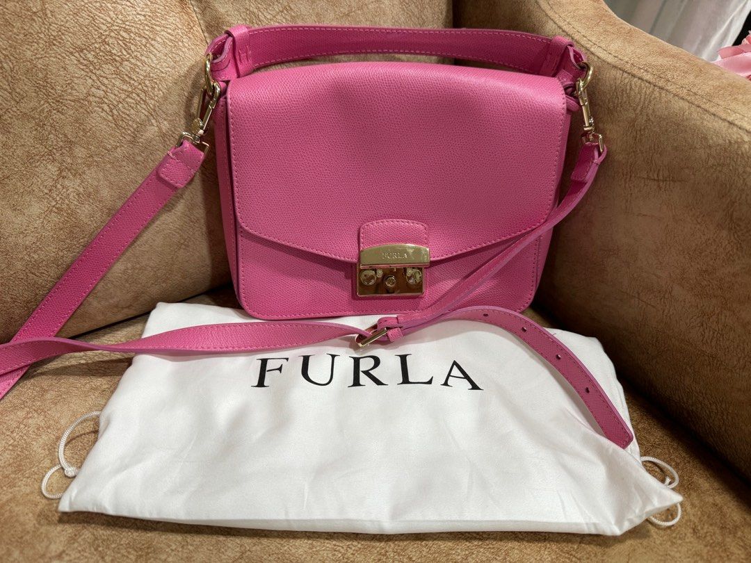 Furla Fuchsia Pink Crossbody