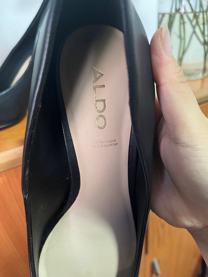 Genuine leather clearance pumps