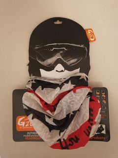G-GUZHULI multi function headwear neck scarf for motorbike ride sports red black wrap