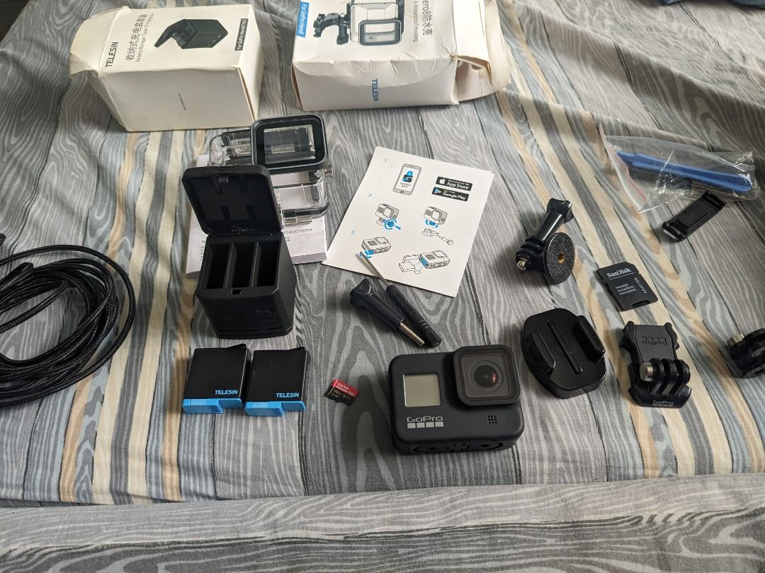 GoPro Hero 8 Black 4K Bundle, Photography, Cameras on Carousell