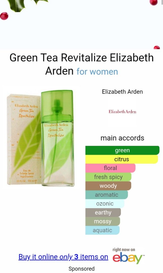 Green Tea Revitalize by ELIZABETH ARDEN Original Tester Eropa NEW