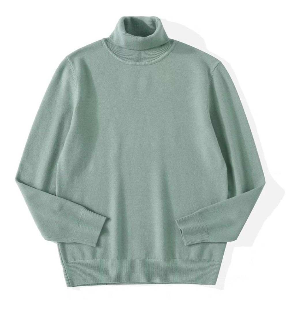 Lime green turtleneck men best sale