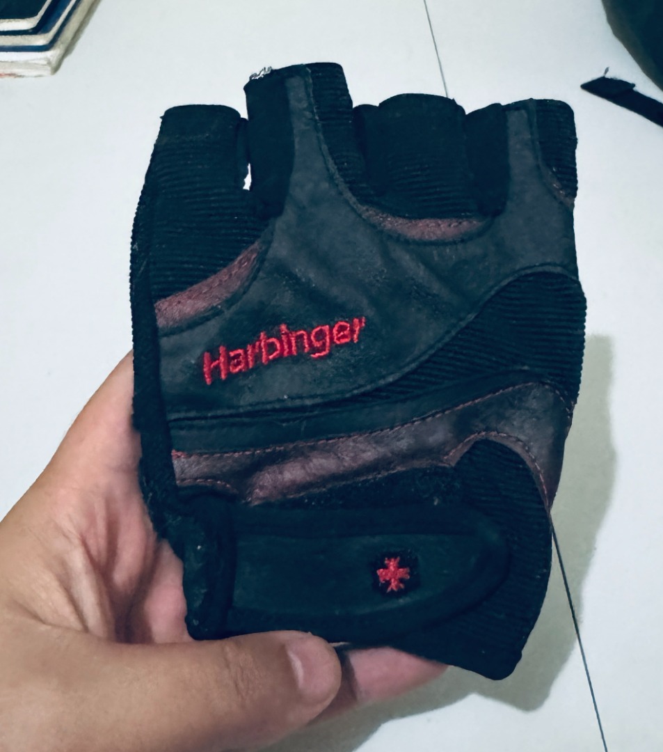 Harbinger Pro Wristwrap Weightlifting Gloves RUSH!, Sports Equipment