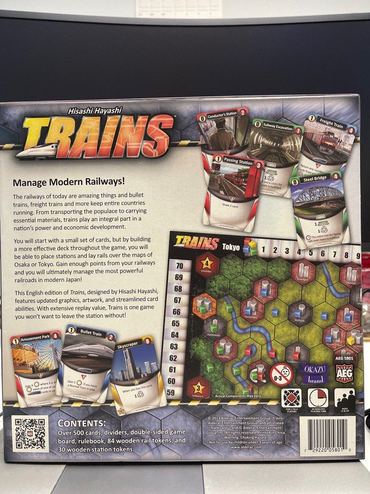 Hisashi Hayashi TRAINS boardgame, Hobbies & Toys, Toys & Games on