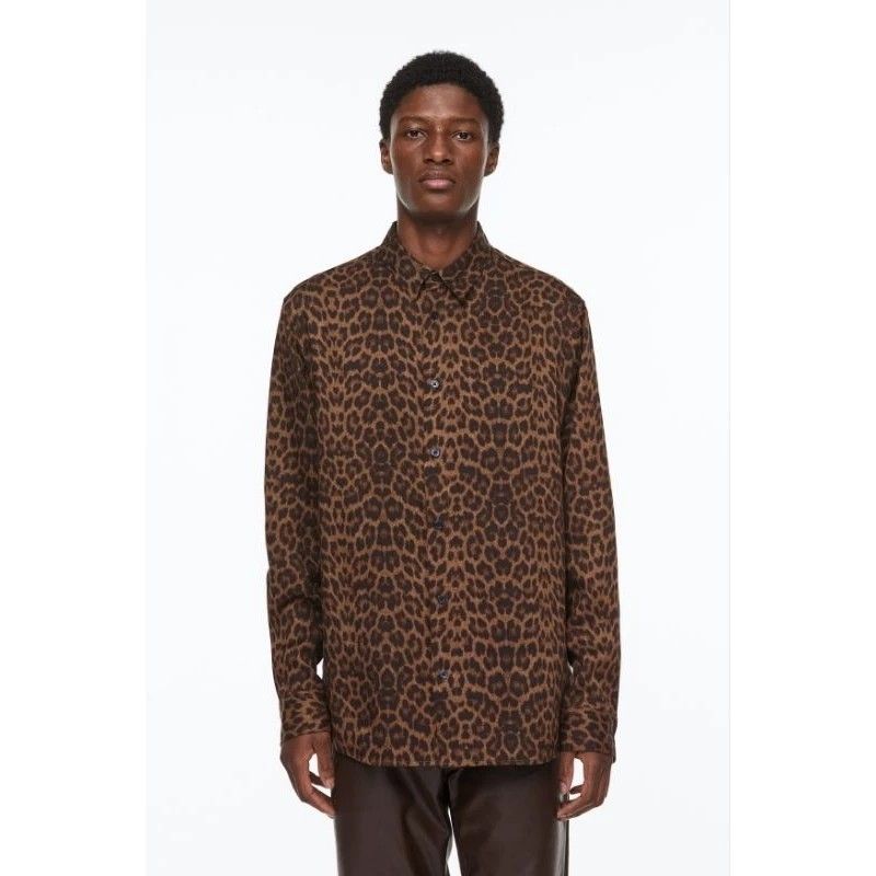 H&m leopard top print shirt mens