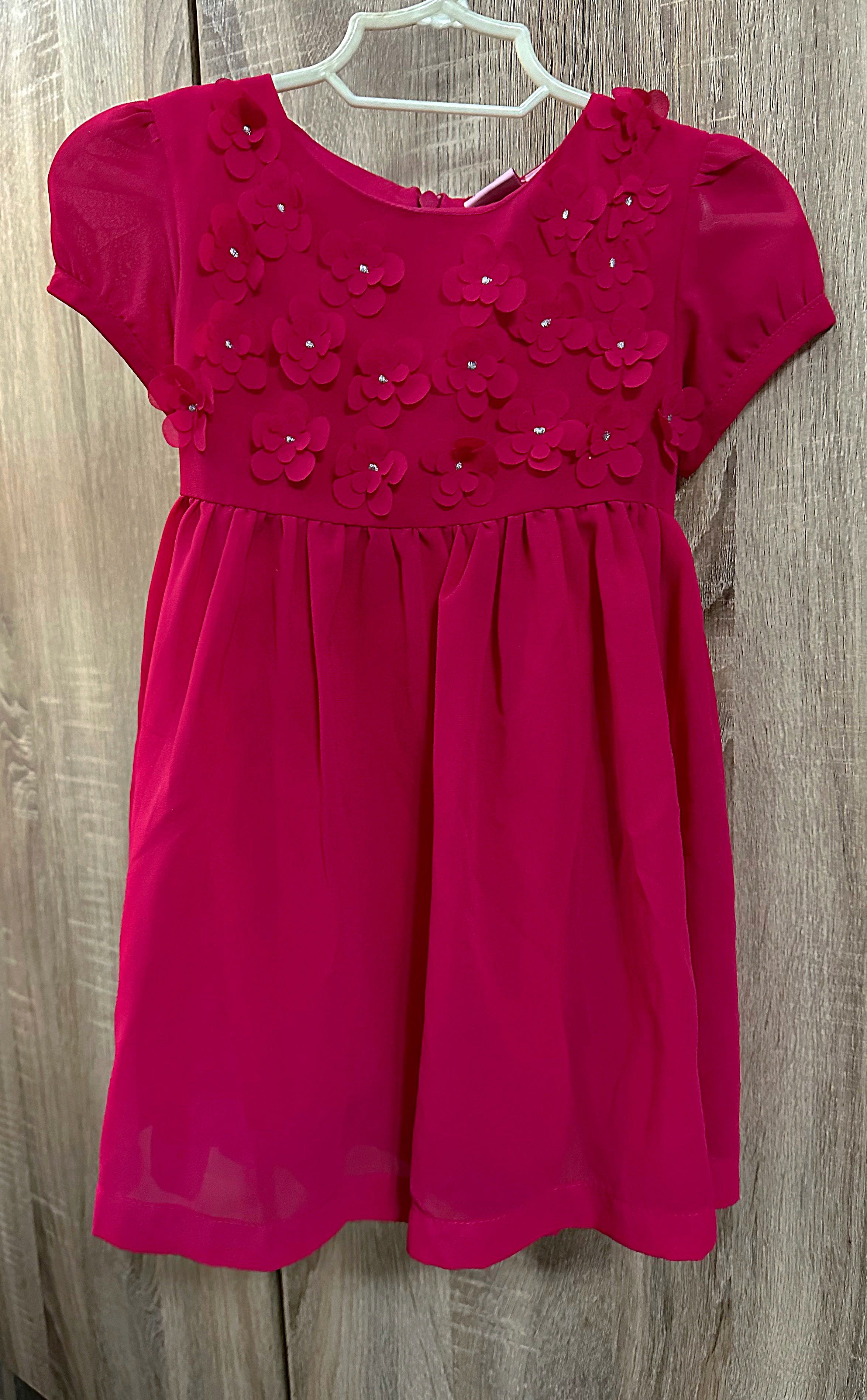 Hot Pink dress, Babies & Kids, Babies & Kids Fashion on Carousell