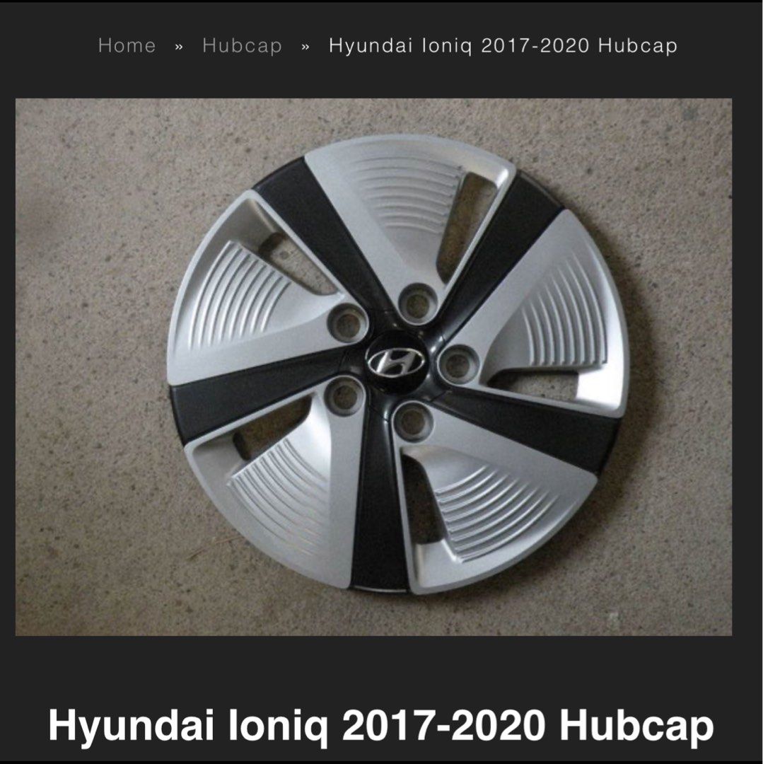 Hyundai online ioniq hubcaps