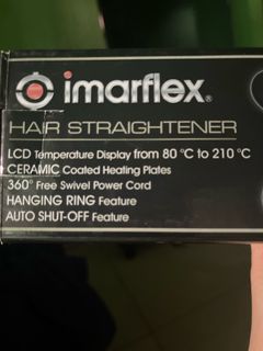 Imarflex brandnew hair straightener