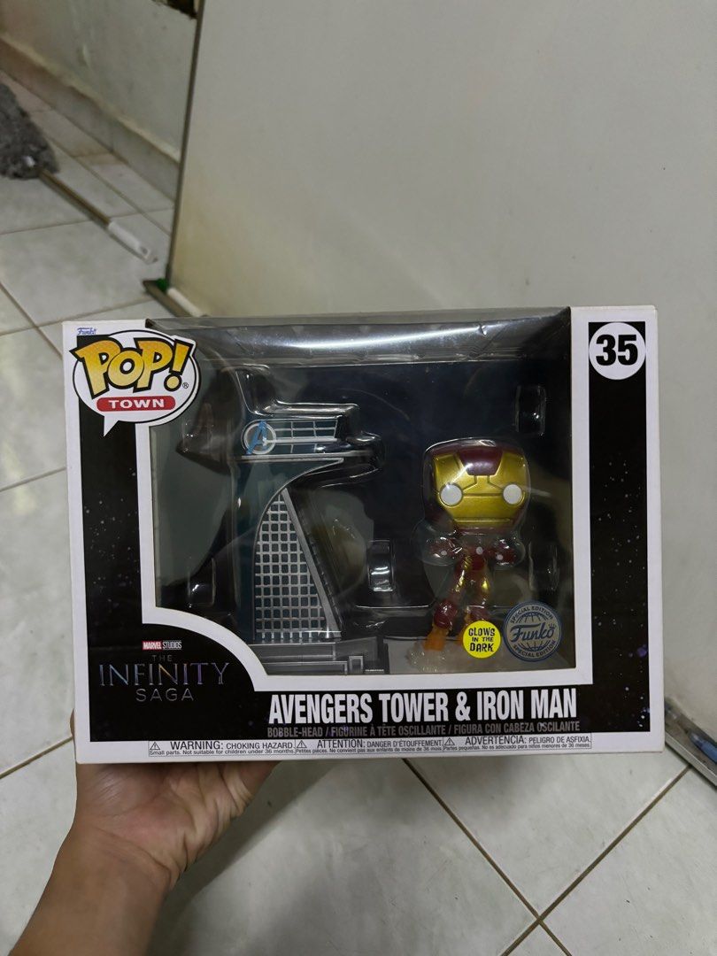 Buy Pop! Town Avengers Tower & Iron Man (Glow) at Funko.