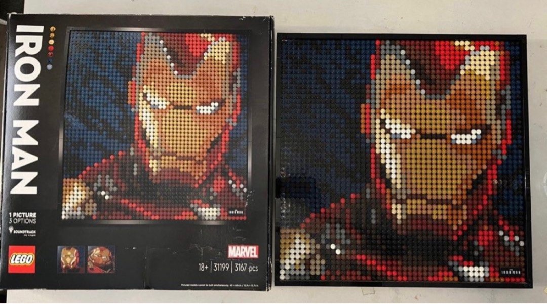 Iron man puzzle lego store