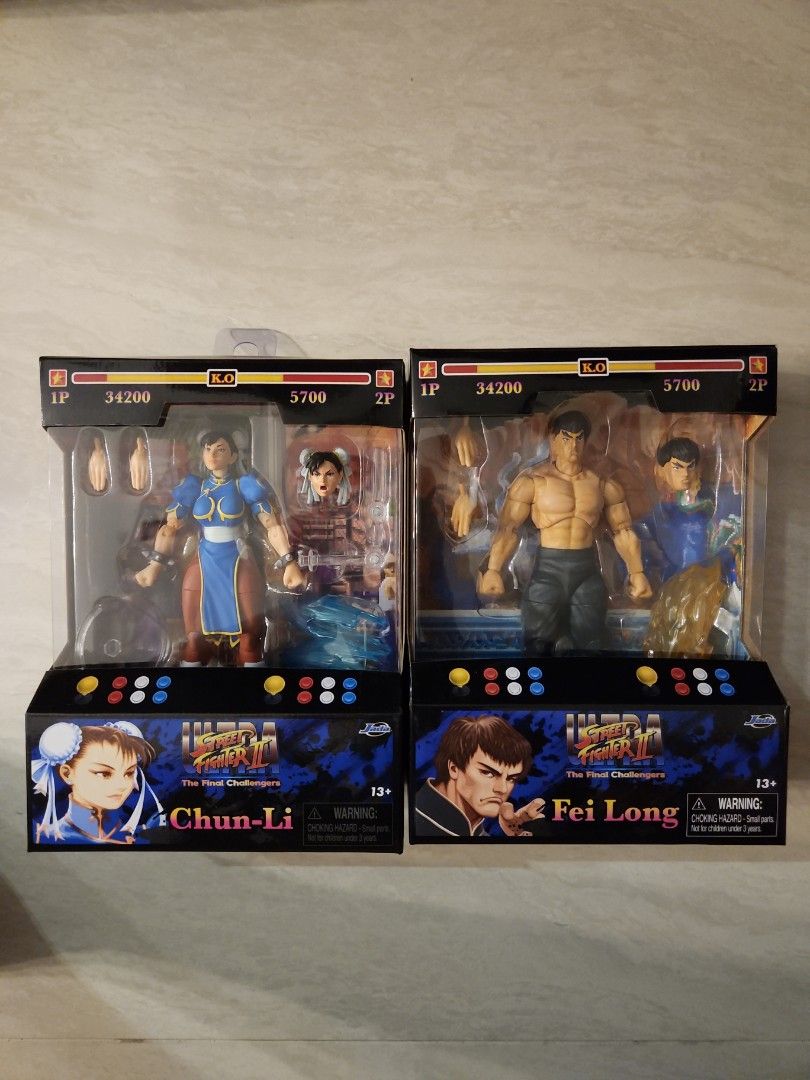 Figurine Street Fighters Fei-Long - 15cm - Articulée - Jada - Neuf