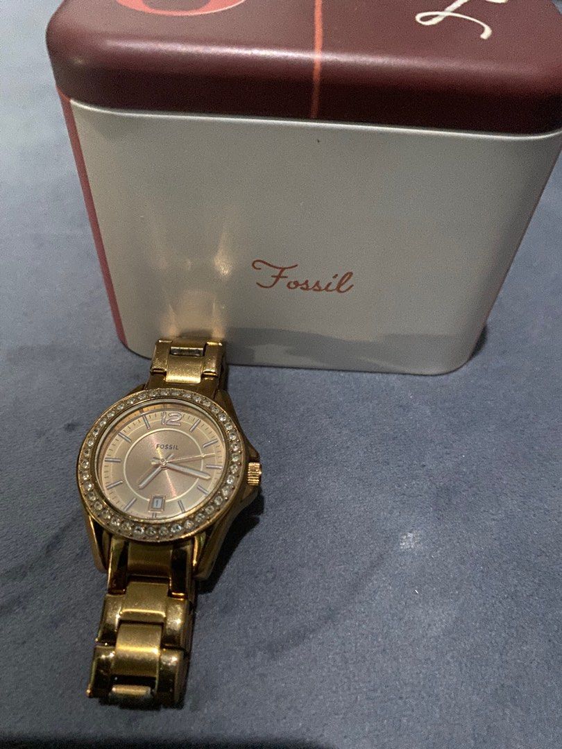 Jam fossil top rose gold