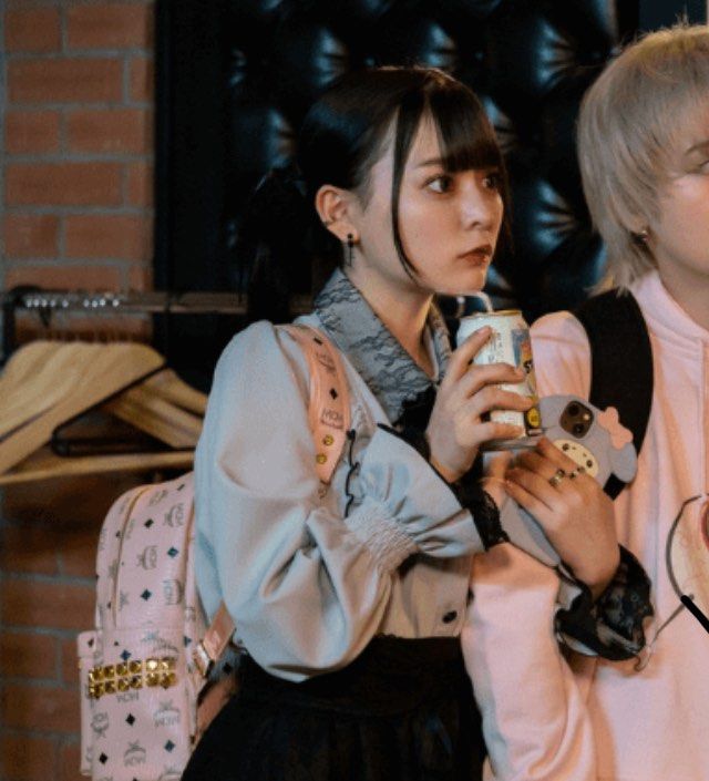 Jirai kei ryousangata mcm powder pink backpack