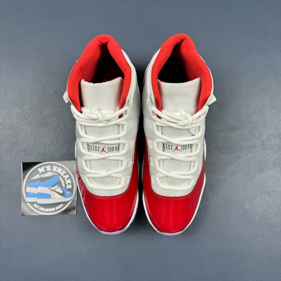 Jordan 11 Retro Cherry (Category: Sneakers) located in Manila. Submitted by mssneaks2023 (Listing ID 1275126950, Image 2). Description: 𝑷𝑹𝑬-𝑶𝑹𝑫𝑬𝑹‼️ 𝑬𝑻𝑨: 1-2 𝑾𝑬𝑬𝑲𝑺 𝑨𝑭𝑻𝑬𝑹 𝑸𝑪 Jordan 11 Retro Cherry - Actual pictures posted. Other colorways are available. Available size: 40.5 - 48.5 BRAND NEW ‼️ 500 minimum up to 50% downpayment for pre-order to avoid flaking. DM for inquiries 📩 MONEYBACK IF YOU DONT RECEIVE WHAT YOU SEE. FB P