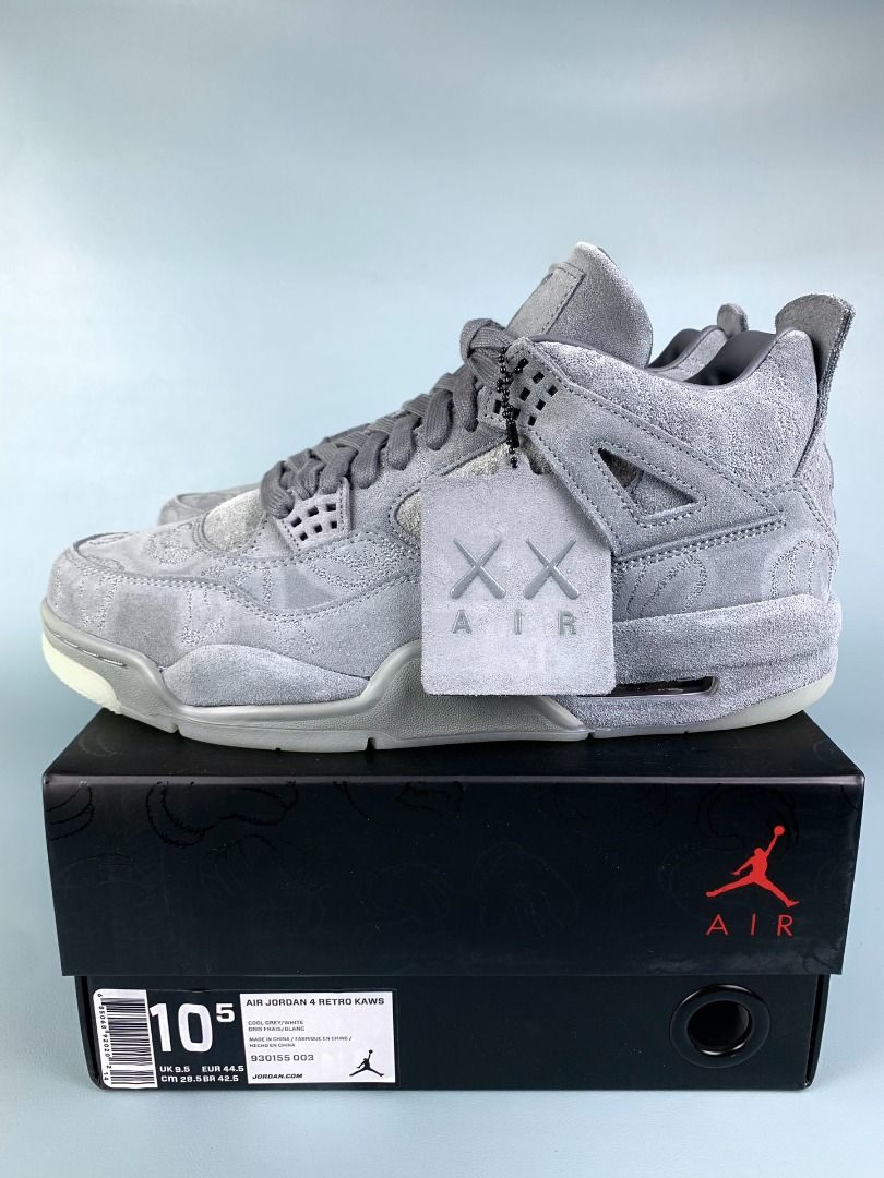 Jordan 4 on sale retro kaws grey