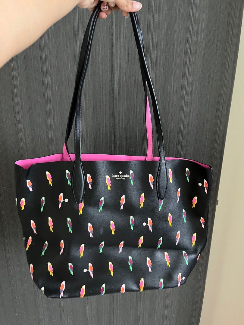 Kate spade parrot tote bag best sale