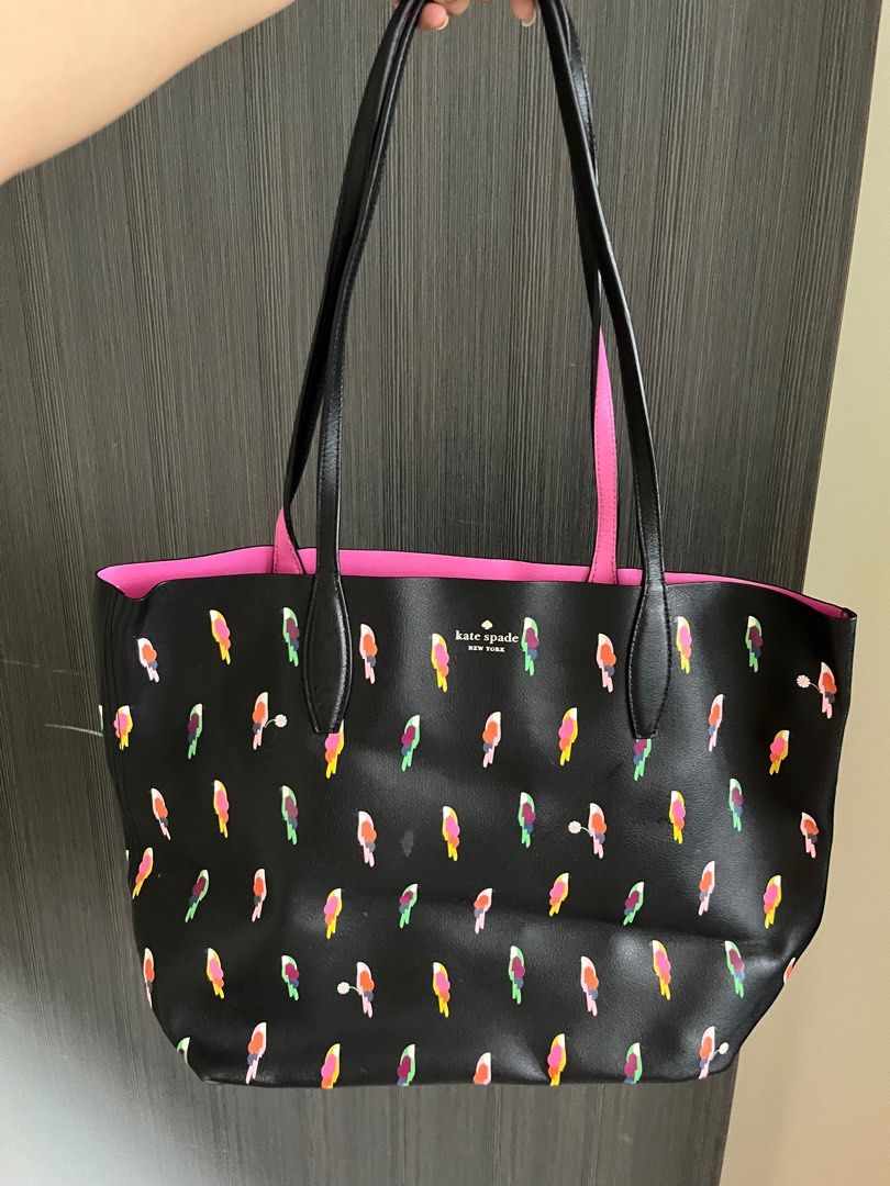 Kate spade parrot tote sales