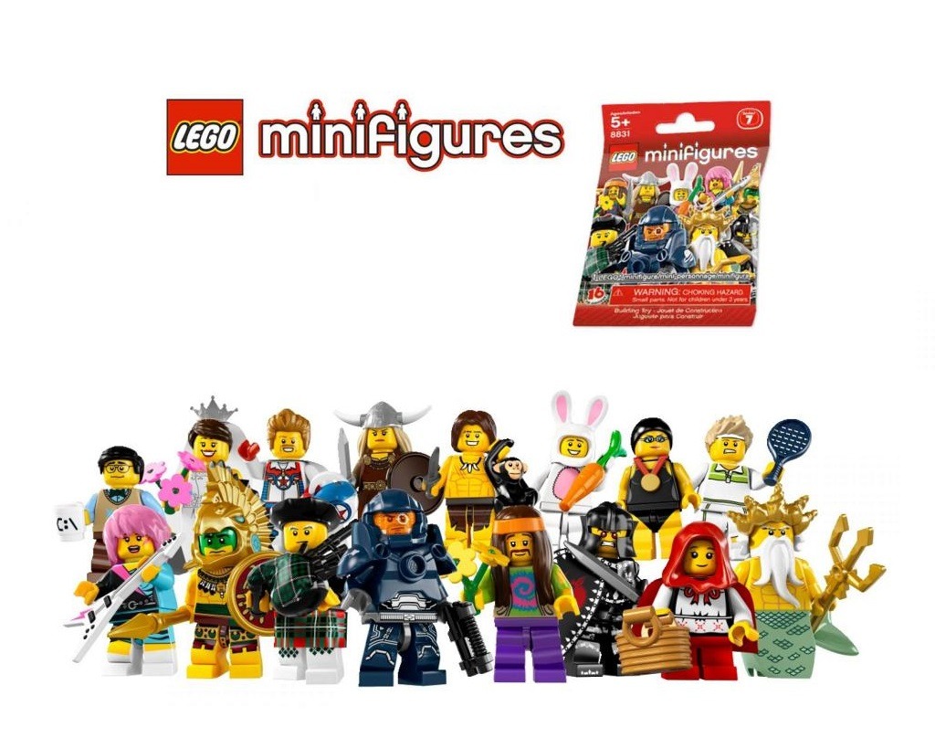 LEGO 8831 Minifigures series 7 第7代人仔 一套16隻, 興趣及遊戲, 玩具 & 遊戲類 - Carousell